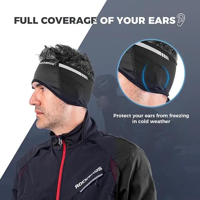 2er Set Fleece-Ohrenwärmer Stirnband – winddicht 3/6