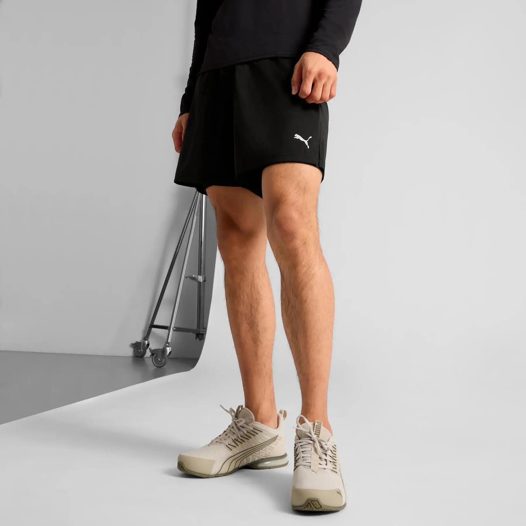 Pantaloncini da uomo Puma S WOVEN 2IN1 neri 52772401 taglia XXL 3/4