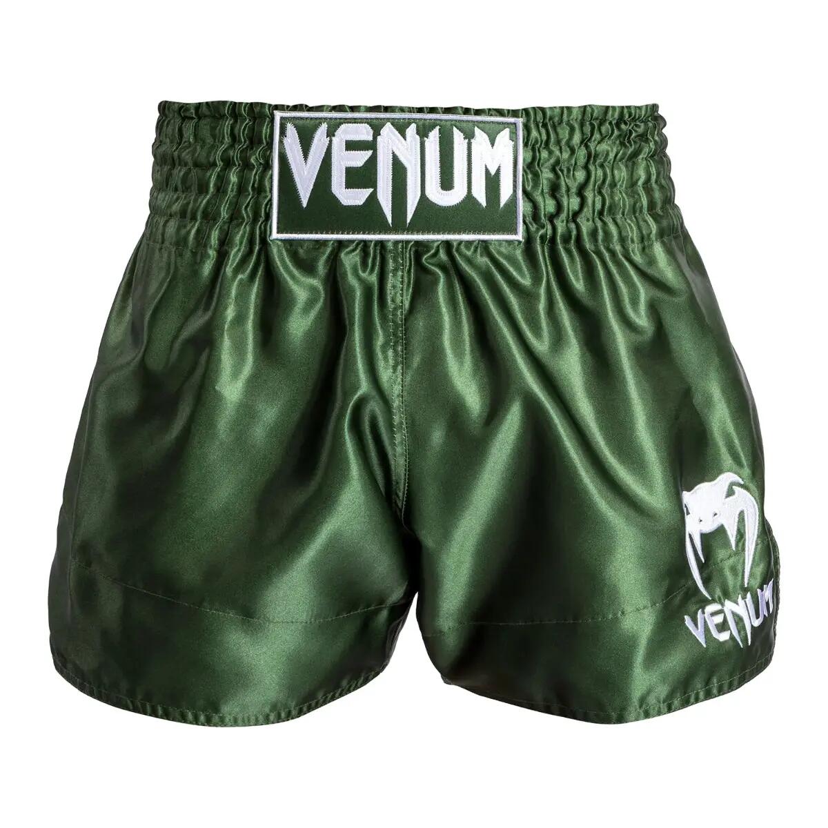 Pantaloncini da Muay Thai Venum Classic Khaki/White L 7/7