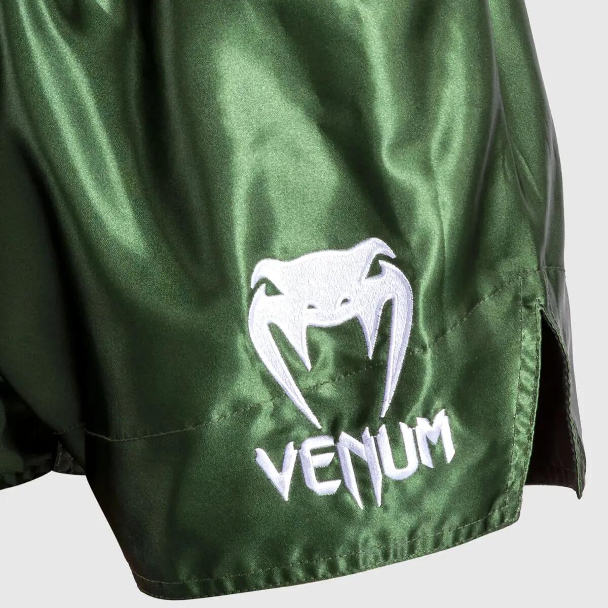 Pantaloncini da Muay Thai Venum Classic Khaki/White L 6/7