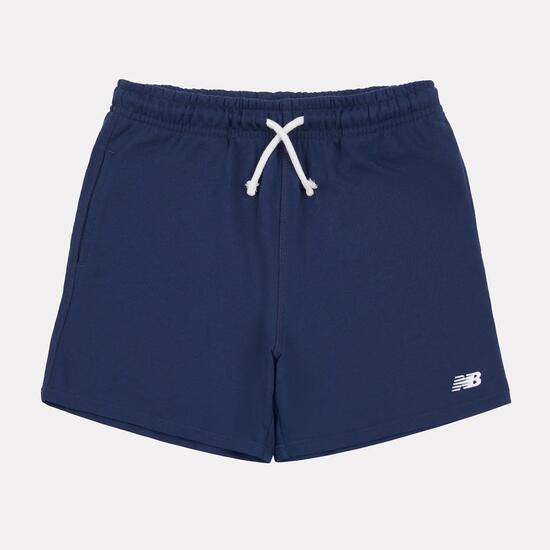 B New Balance French Terry Small Logo Short - nb navy
