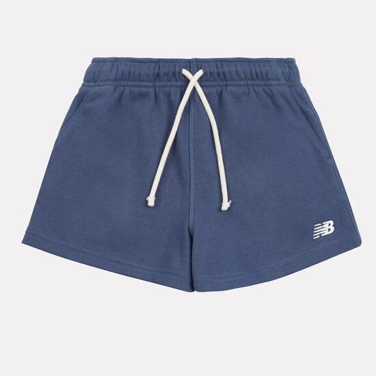 G New Balance French Terry Small Logo Short - vintage indigo