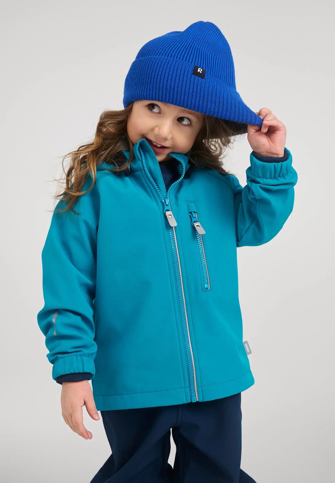 Kinder Softshell Jacke Vantti Aquatic Blue 3/5