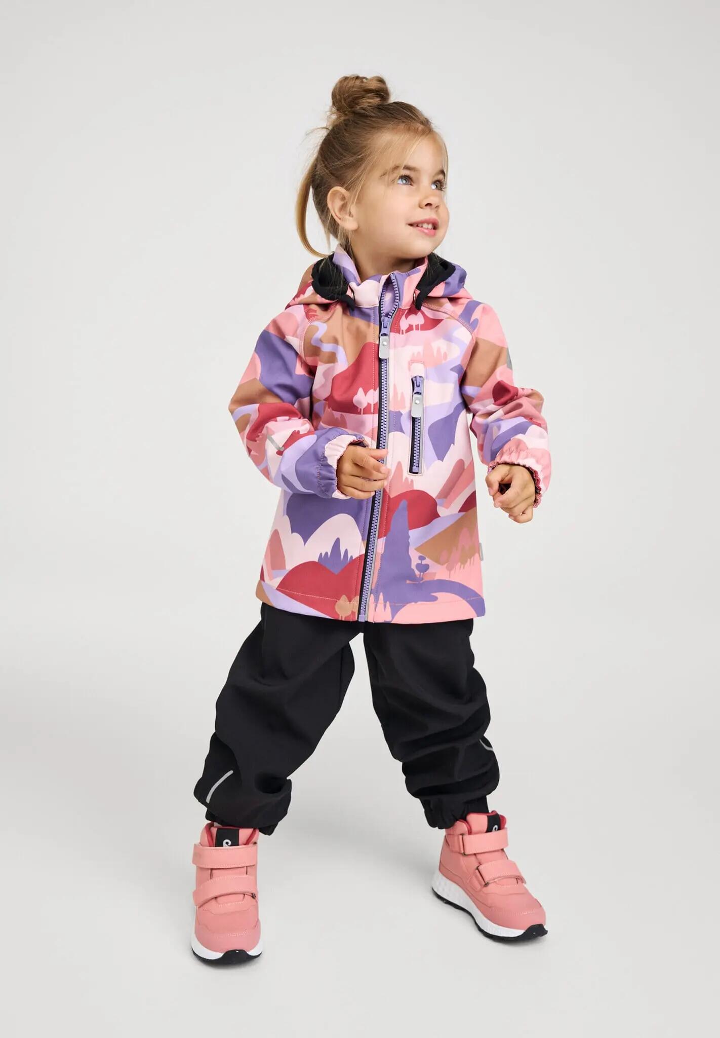 Giacca Softshell per bambini Vantti colore rosa blush 3/7