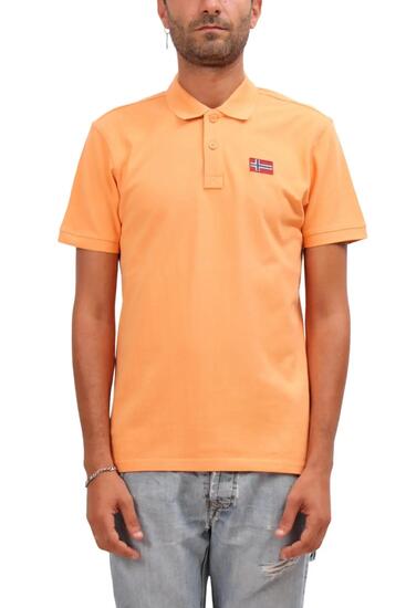 polo - uomo - manica corta collo con bottoni - emira - arancio