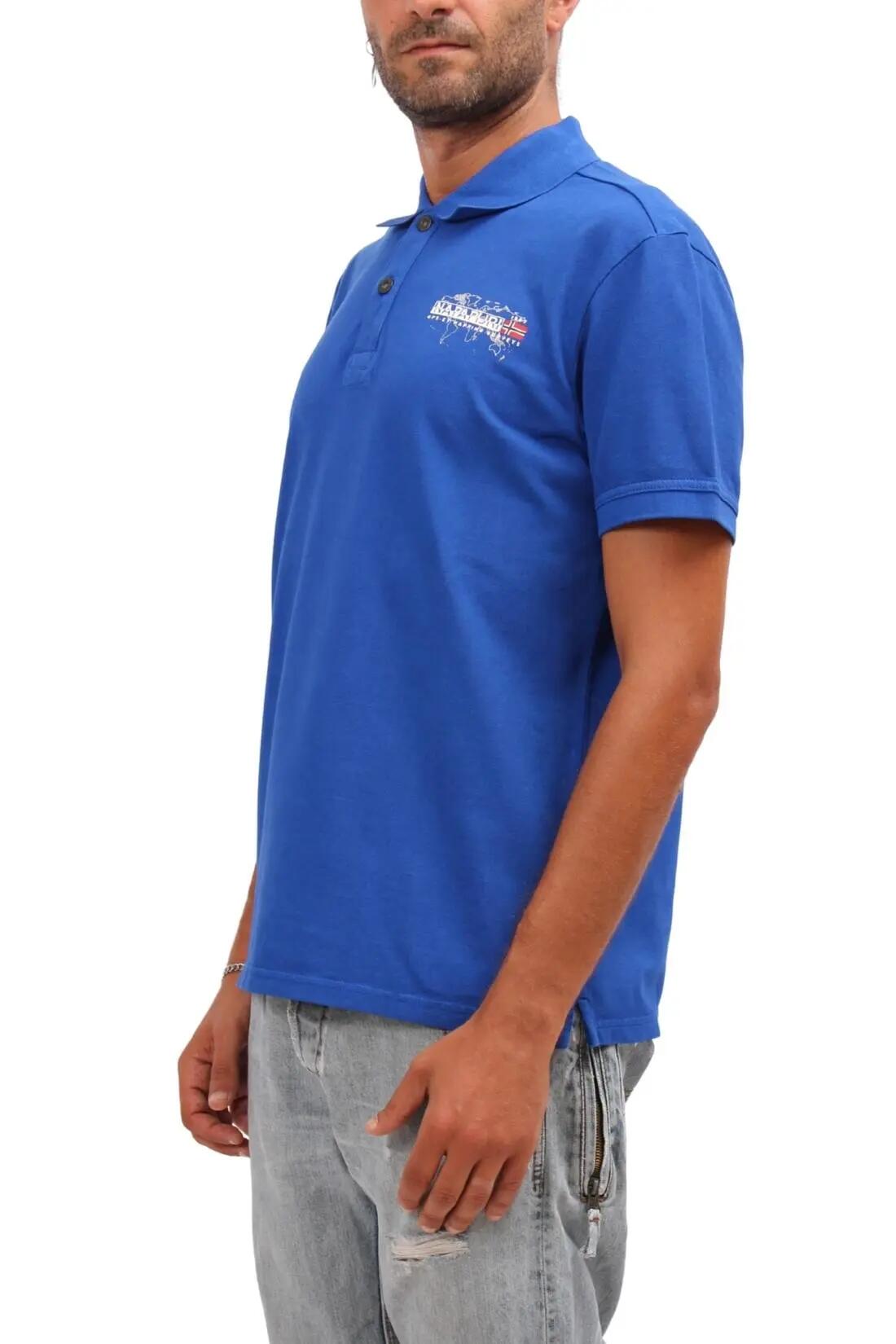 Polo - Sportswear - Heren - Edil - Regular, korte mouw - Blauw 2/2