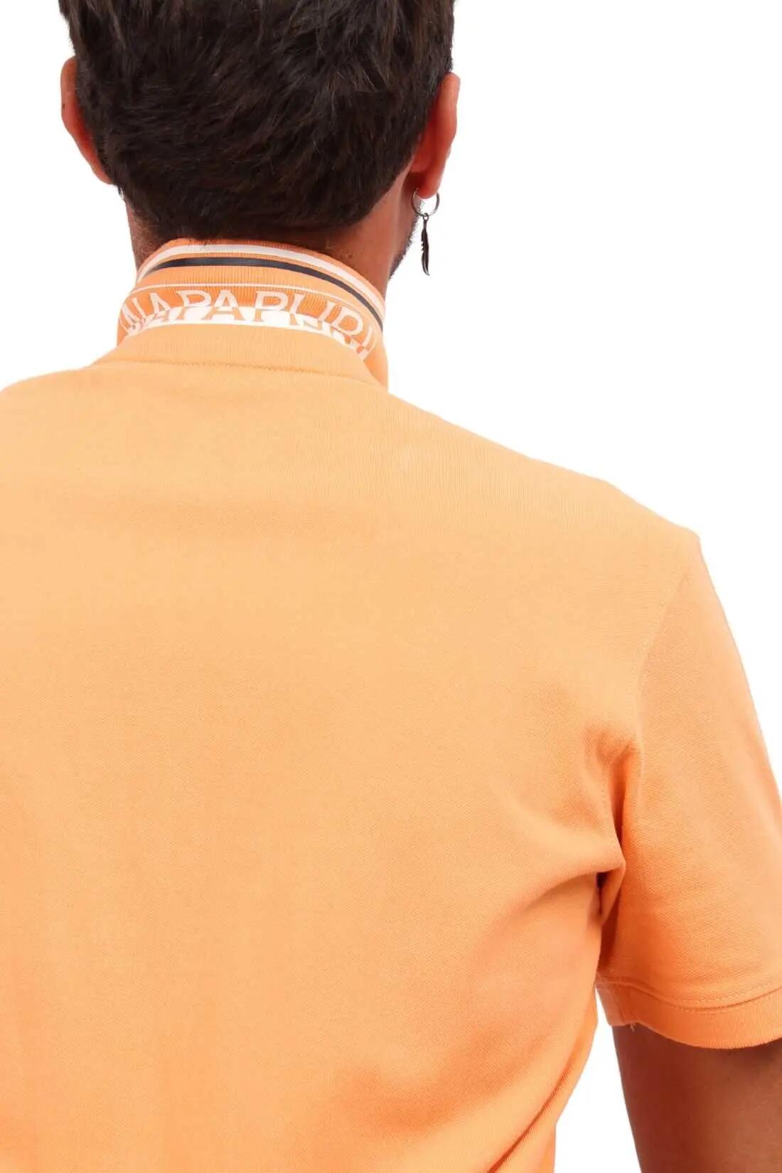 Polo - Sportswear - Uomo - Regular fit, cotone 100% - Emira - Arancio 5/5