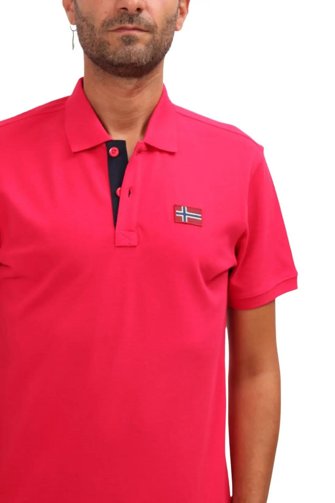 Polo - casual - homem - mangas curtas - emira - laranja 4/5