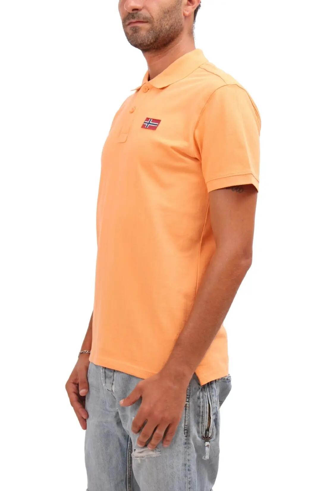 Polo - Sportswear - Uomo - Regular fit, cotone 100% - Emira - Arancio 2/5