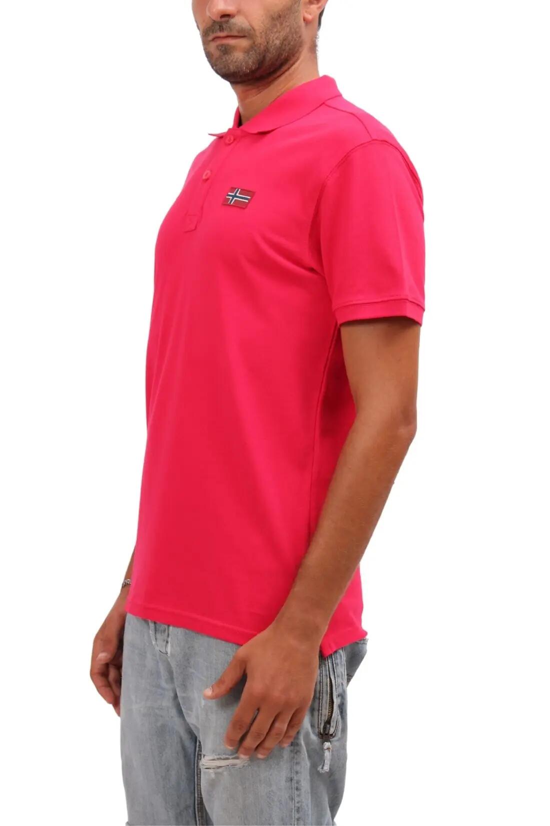 Polo - casual - homem - mangas curtas - emira - laranja 2/5