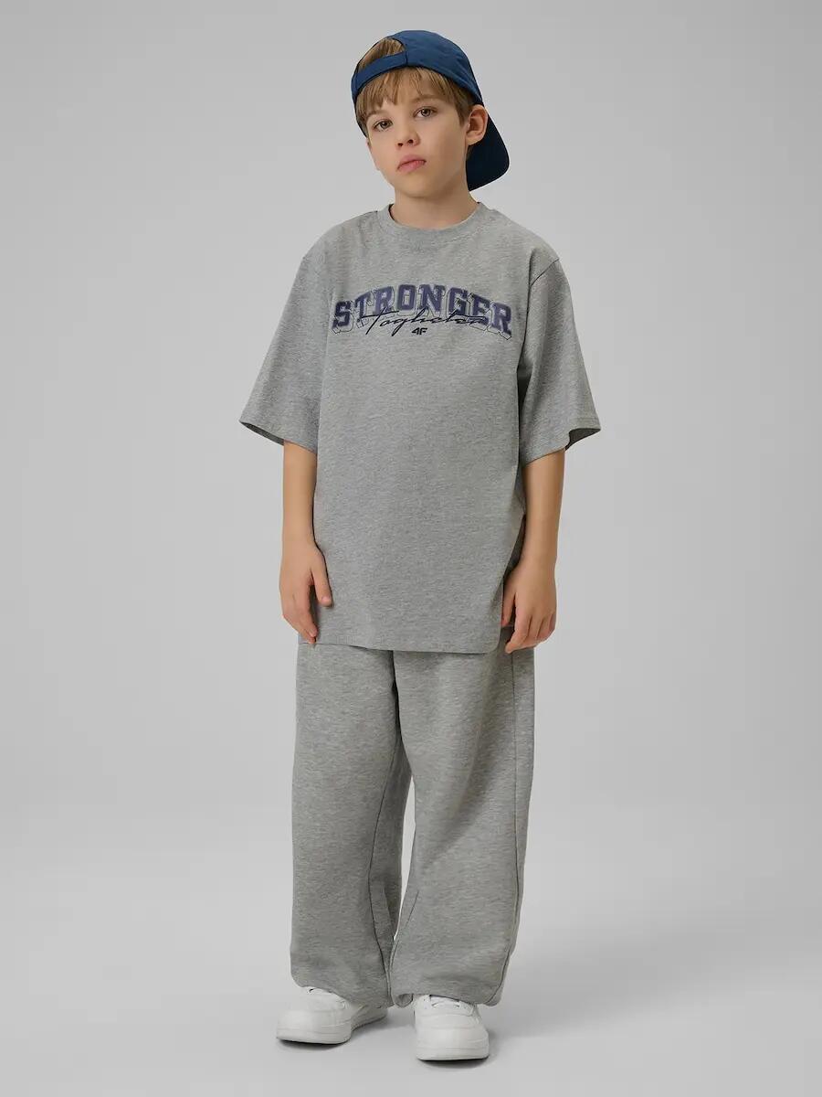 T-shirt bawełniany chłopięcy 4F 4FJRSS26TTSHM3465 4/7