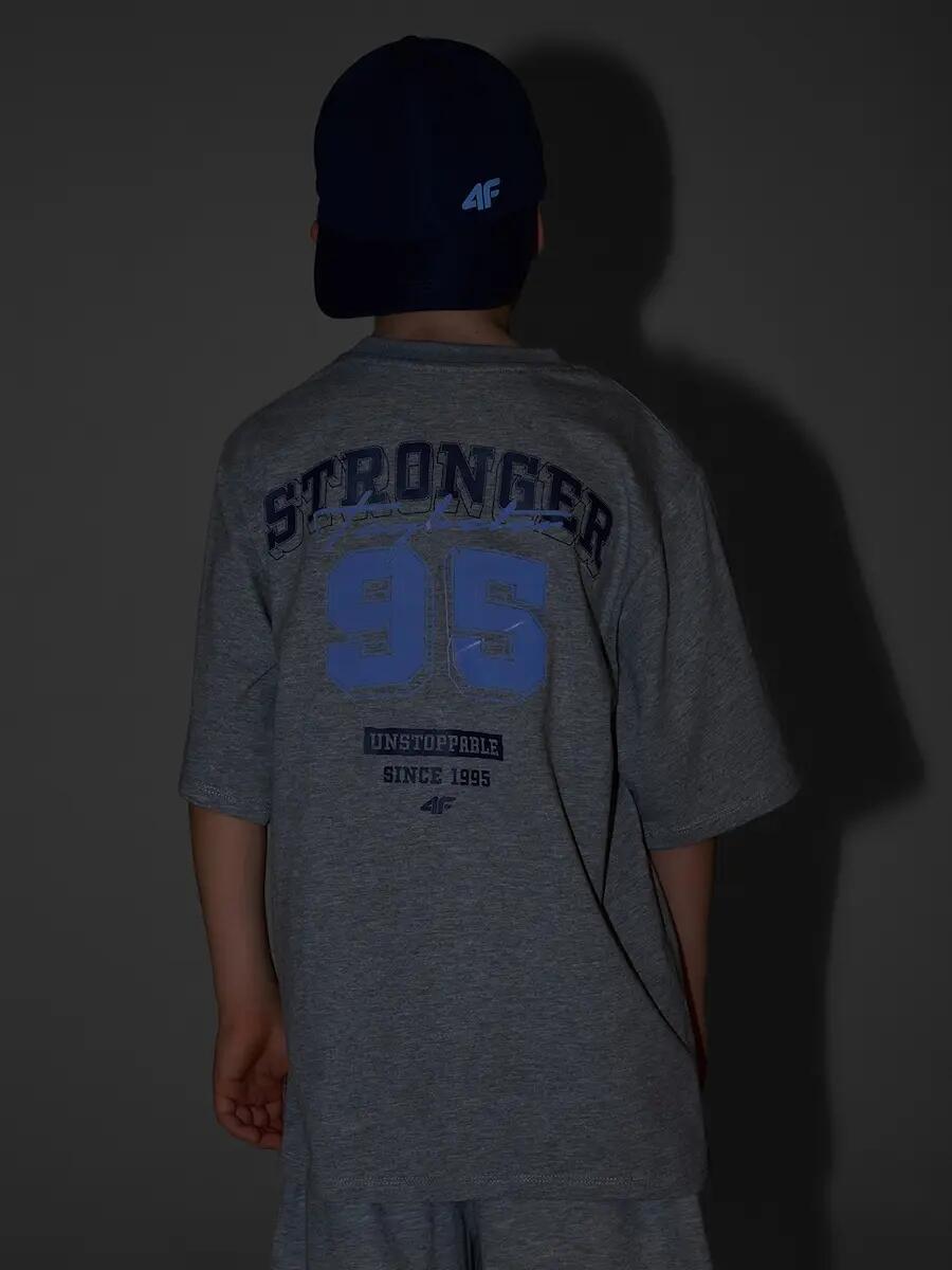 T-shirt bawełniany chłopięcy 4F 4FJRSS26TTSHM3465 3/7
