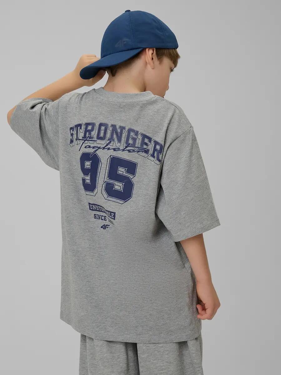 T-shirt bawełniany chłopięcy 4F 4FJRSS26TTSHM3465 2/7