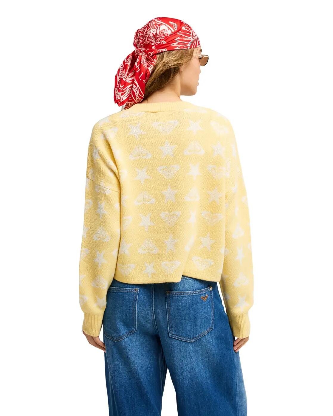 Pullover MESSY STAR Gelb Dames 2/4