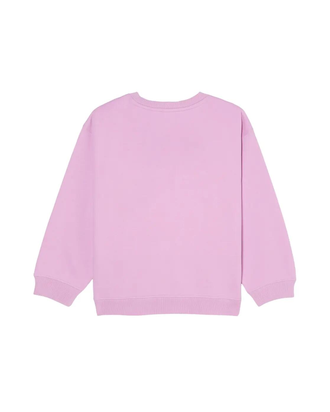 Relaxed Fit Sweatshirt MORNING HIKE BRUSHED Rosa Meisjes 4-16 2/4
