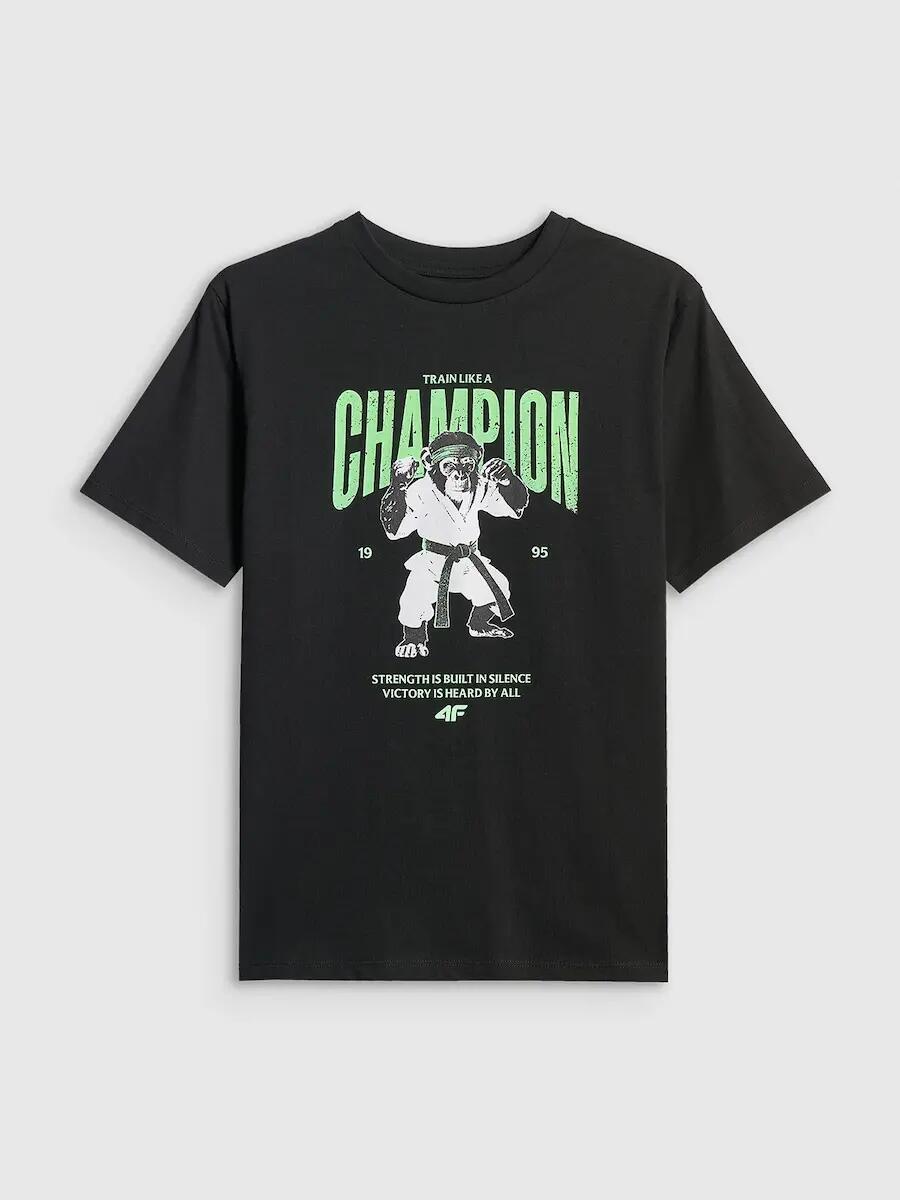 T-shirt bawełniany chłopięcy 4F 4FJRSS26TTSHM3831 4/5