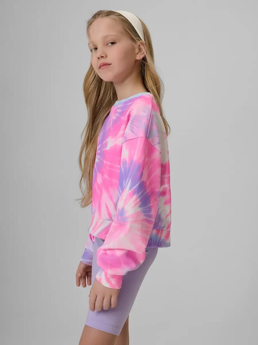 Bluza dresowa loose bez kaptura dziewczęca 4F 4FJRSS26TSWSF2935 6/7