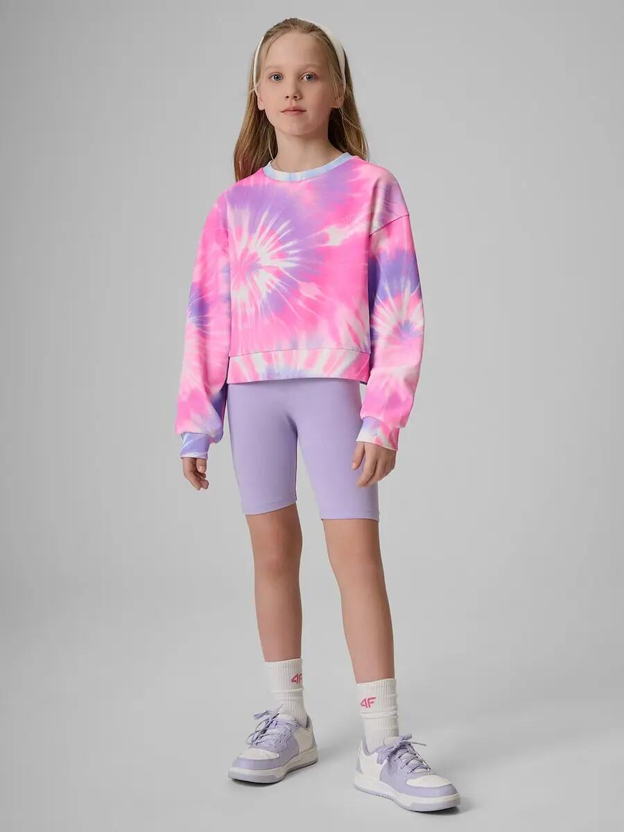 Bluza dresowa loose bez kaptura dziewczęca 4F 4FJRSS26TSWSF2935 4/7