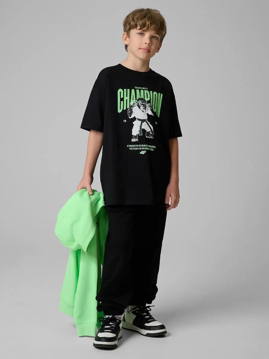 T-shirt bawełniany chłopięcy 4F 4FJRSS26TTSHM3831 2/5