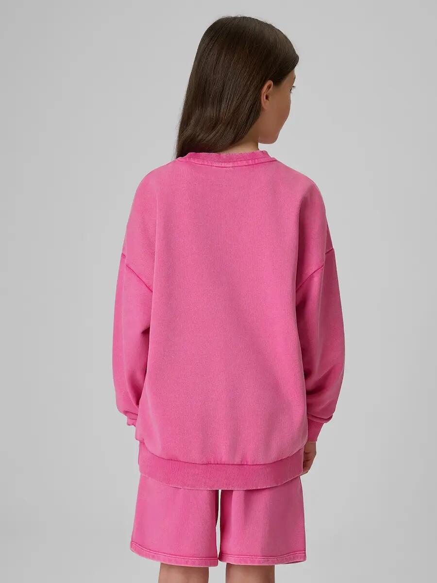 Bluza dresowa loose bez kaptura dziewczęca 4F 4FJRSS26TSWSF2970 2/7