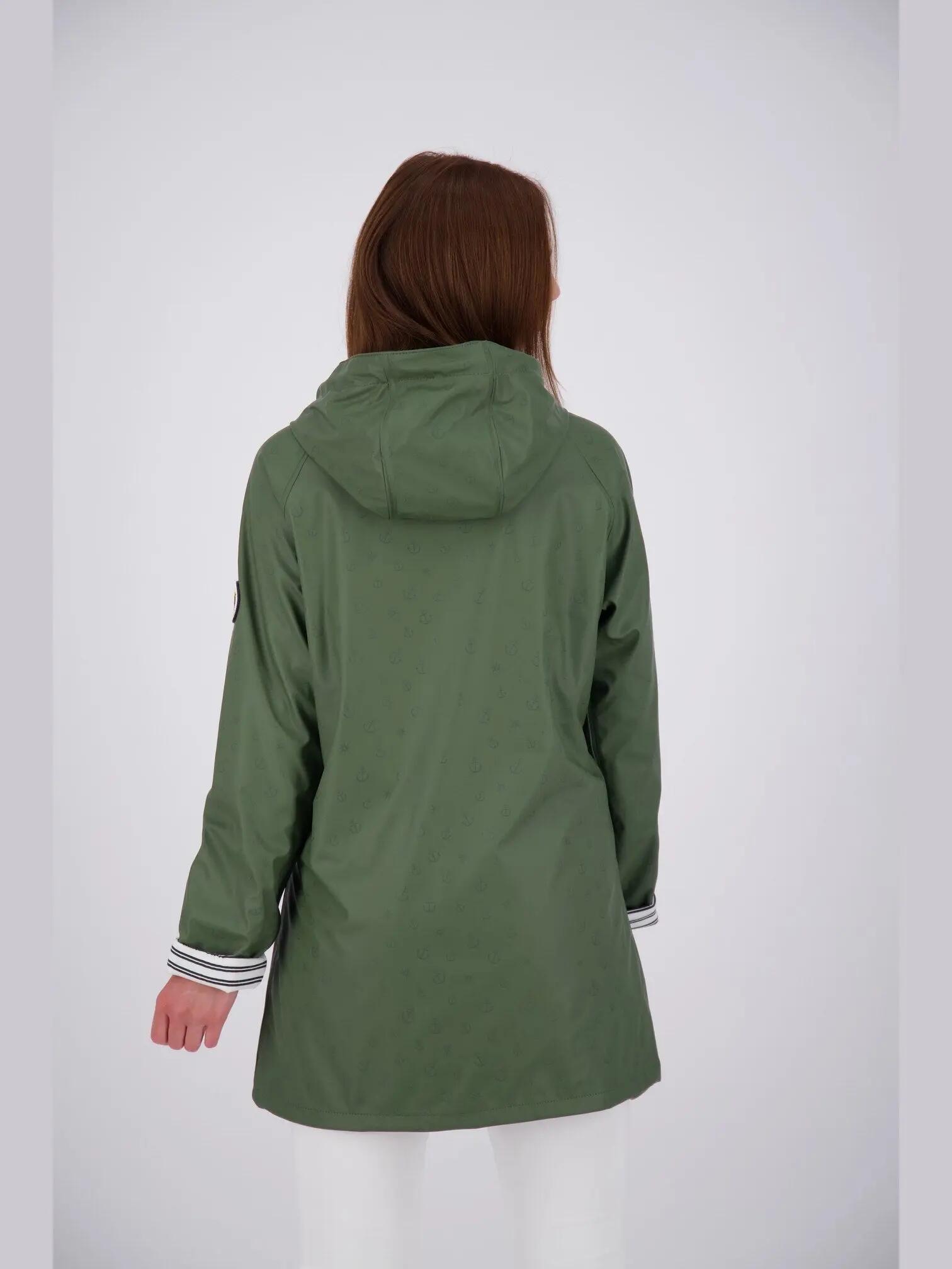 Damen - Wandern - Regenjacke - wasserdicht winddicht - Ankerglut 3/4