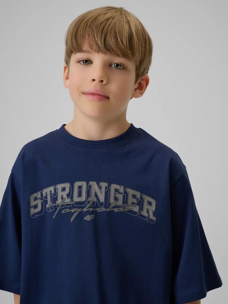 T-shirt bawełniany chłopięcy 4F 4FJRSS26TTSHM3465 7/7