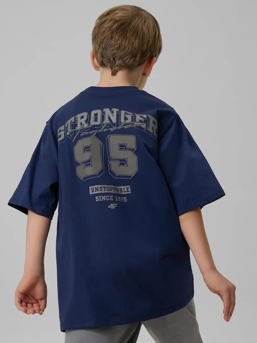 T-shirt bawełniany chłopięcy 4F 4FJRSS26TTSHM3465 2/7