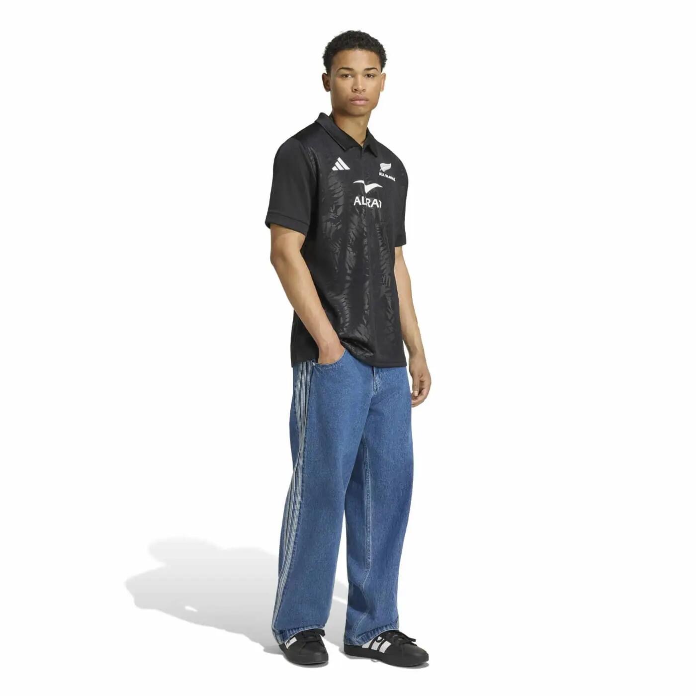 Camisa réplica casa All Blacks Adidas Preta 7/7