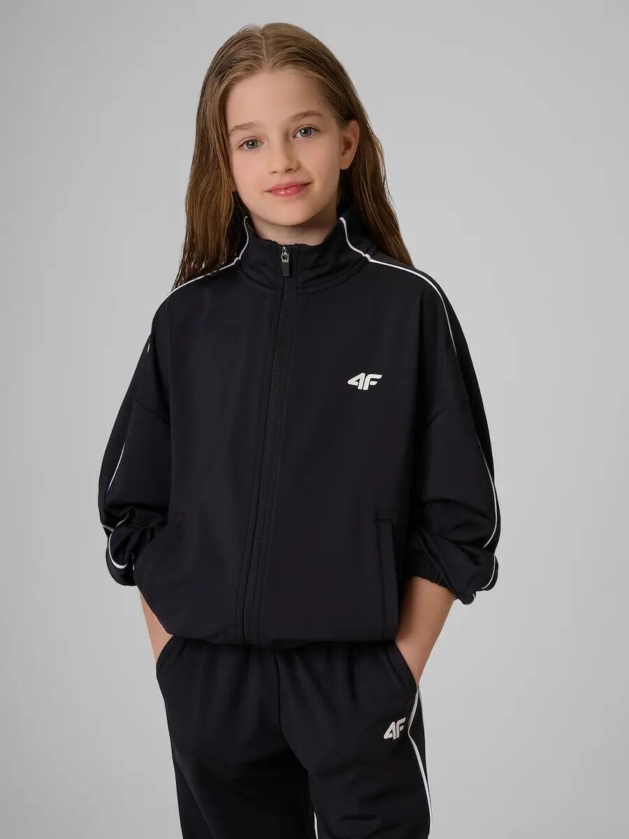 Bluza sportowa loose bez kaptura dziewczęca 4F 4FJRSS26TSWSF3057