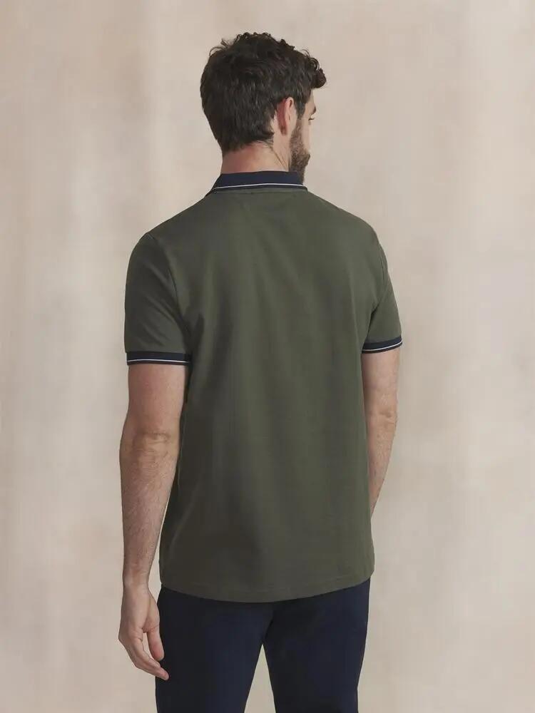 Polo Homme - Manches courtes, col boutonné - DARELPOL - Vert 4/5