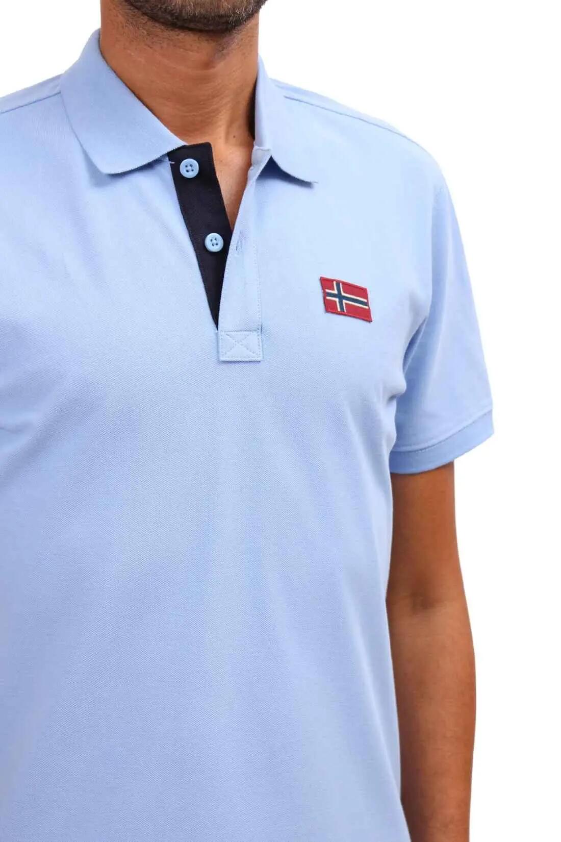 Polo - Sportswear - Uomo - Regular fit, mesh cotone, logo - Emira - Arancione 4/5