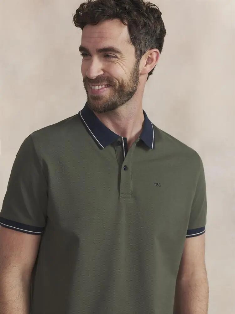 Polo Homme - Manches courtes, col boutonné - DARELPOL - Vert 3/5