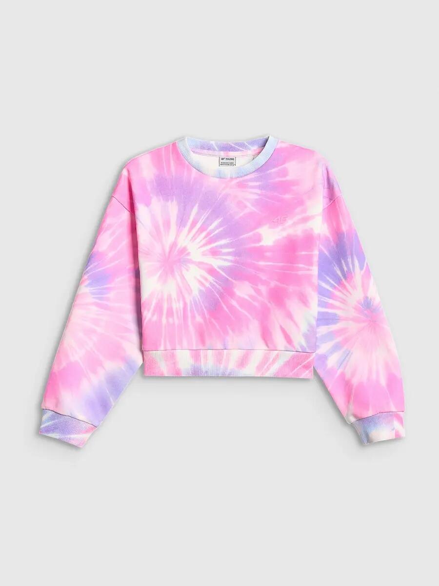 Bluza dresowa loose bez kaptura dziewczęca 4F 4FJRSS26TSWSF2935 7/7