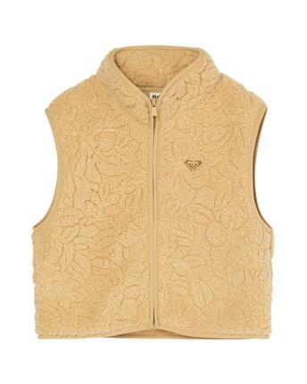 Gilet en polaire sherpa ICONIC STARS Beige Fille