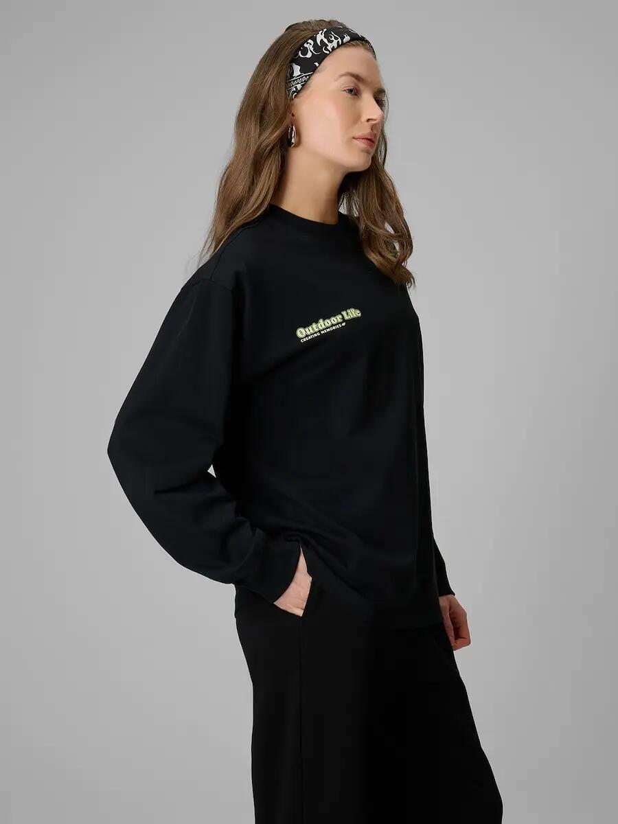 Longsleeve regular z nadrukiem damski 4F 4FRSS26TSWSF2834 3/7