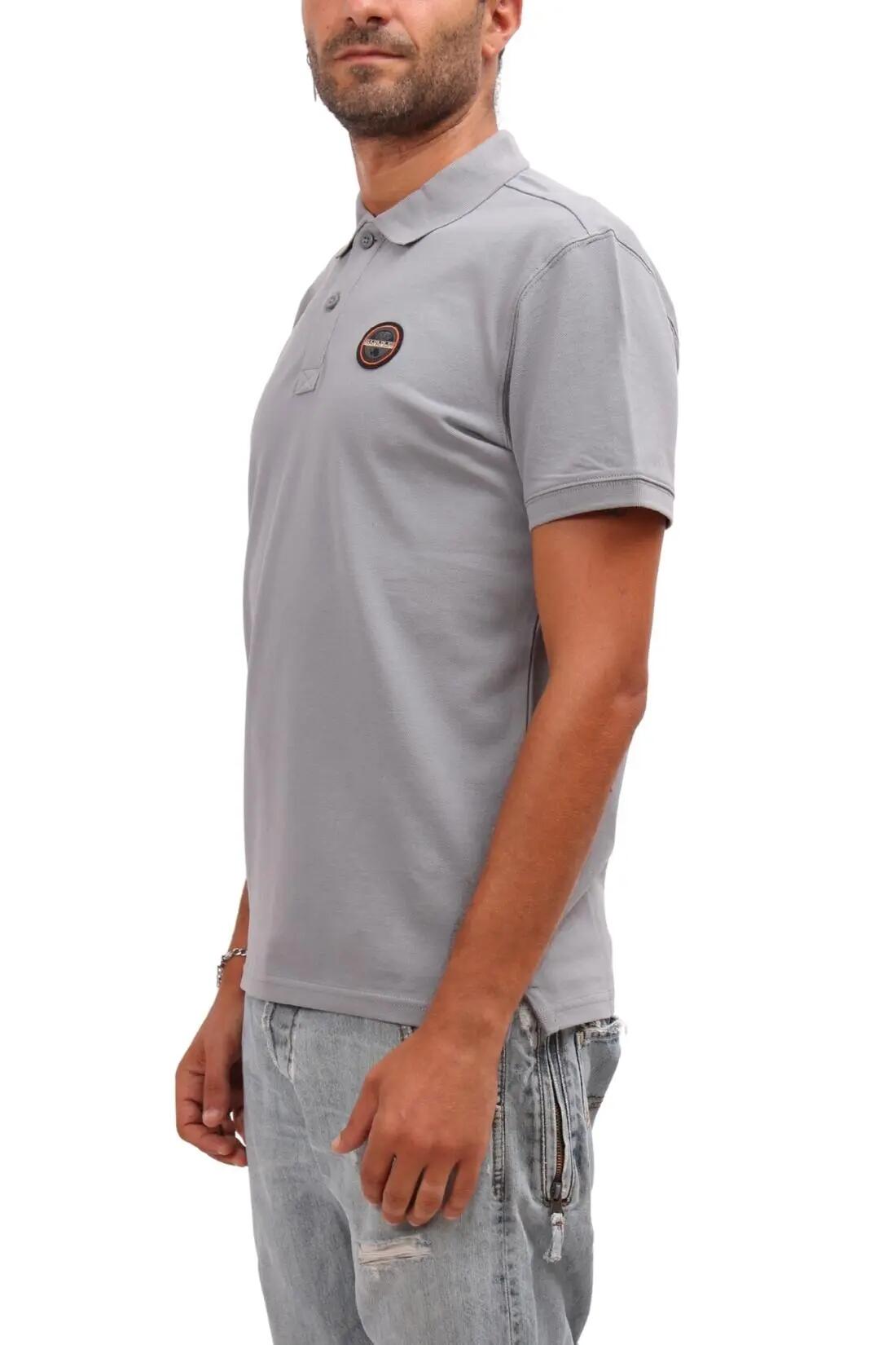 Polo - Casual - Uomo - Manica corta, 100% cotone - Epy - Grigio 2/2