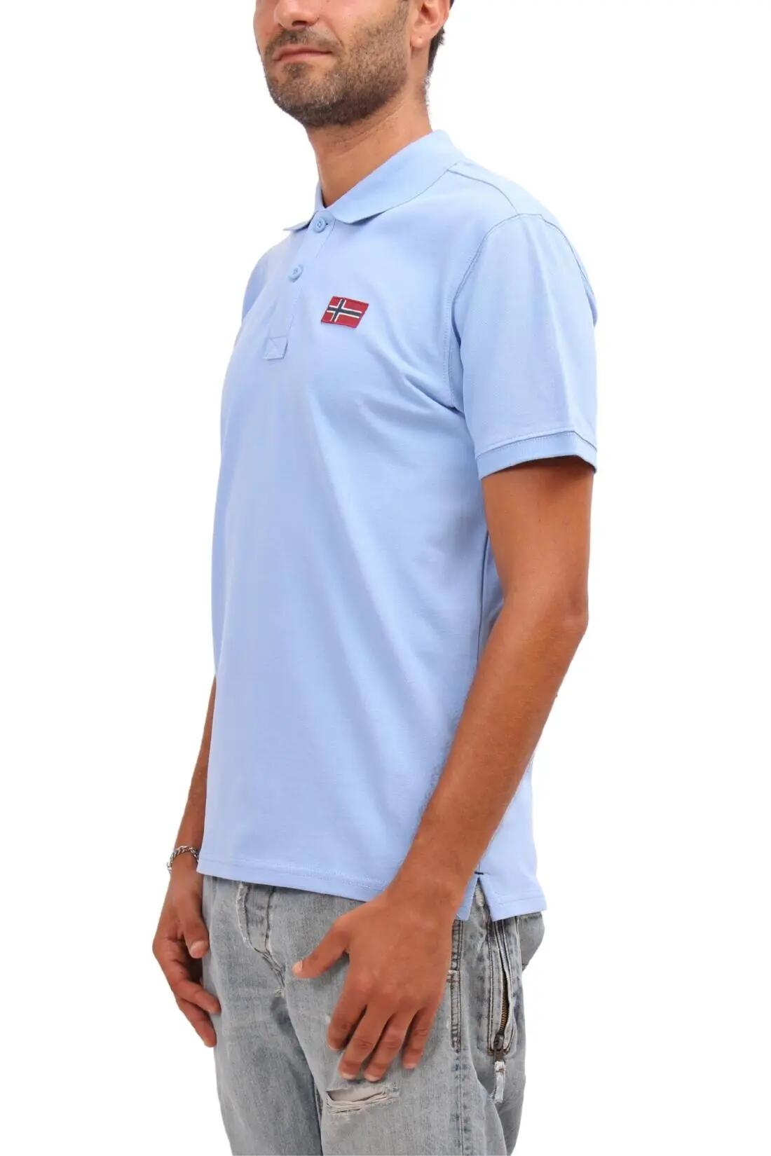Polo - Sportswear - Uomo - Regular fit, mesh cotone, logo - Emira - Arancione 2/5