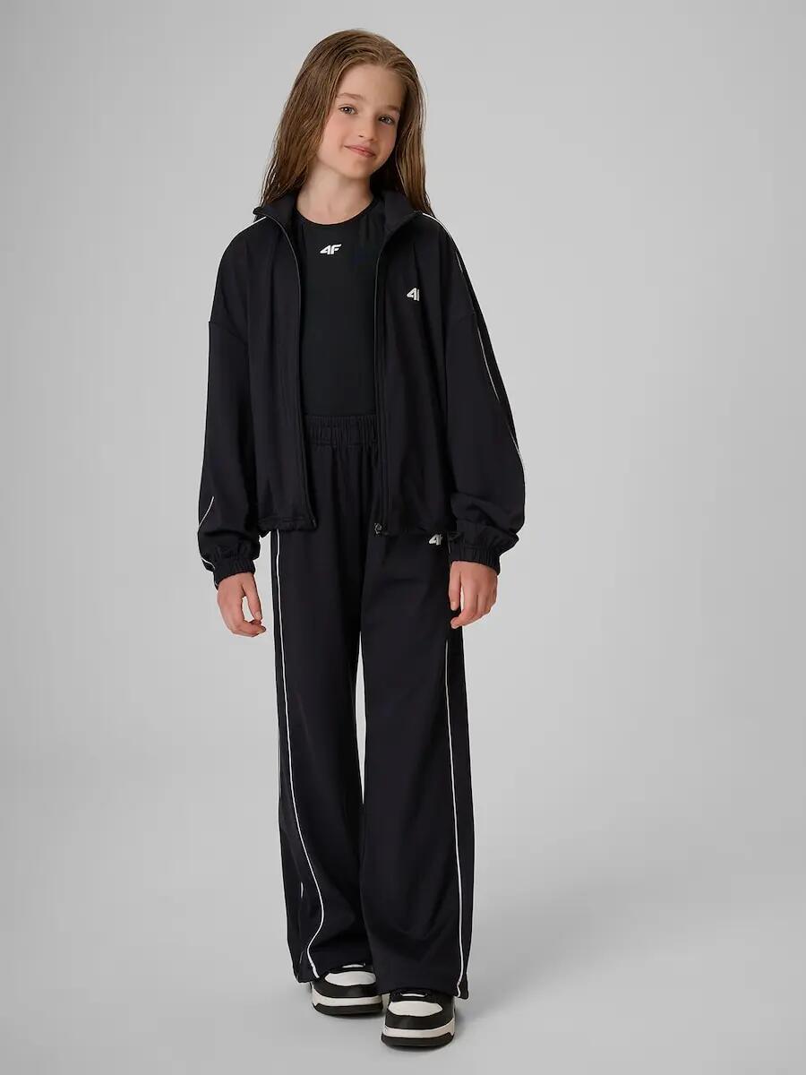 Bluza sportowa loose bez kaptura dziewczęca 4F 4FJRSS26TSWSF3057 3/7