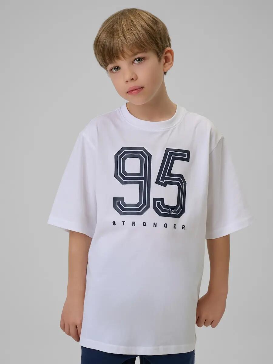 T-shirt bawełniany chłopięcy 4F 4FJRSS26TTSHM3786 3/7