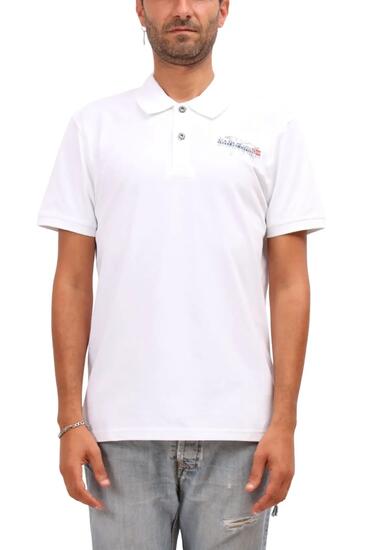 Polo - Uomo - manica corta vestibilità regular - Edil - bianco