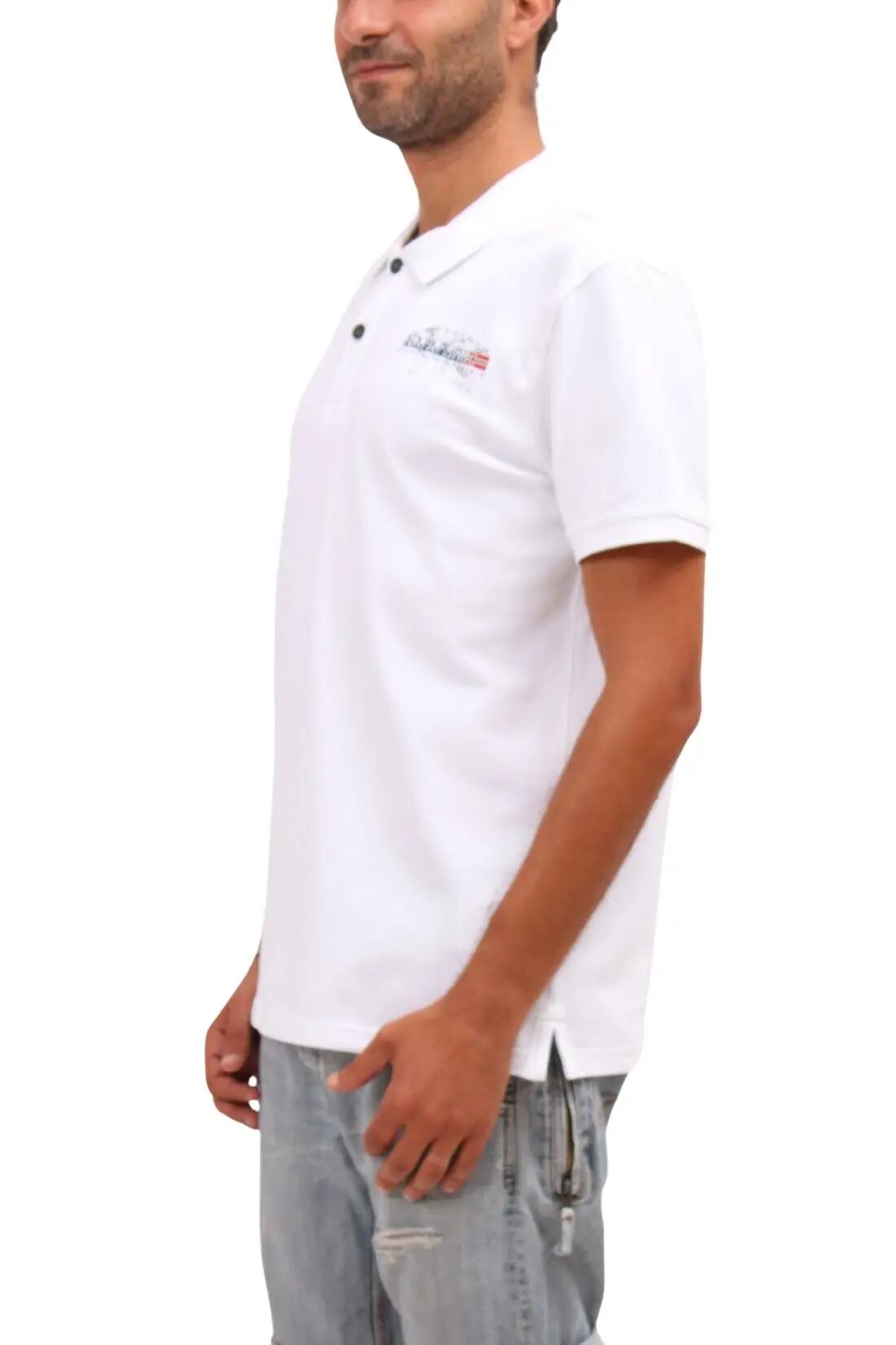 Polo - homme - manches courtes, coupe regular - edil - blanc 2/2