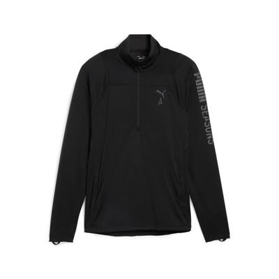 Heren longsleeve puma seasons ls 1/4 zip zwart 52489101 r xl