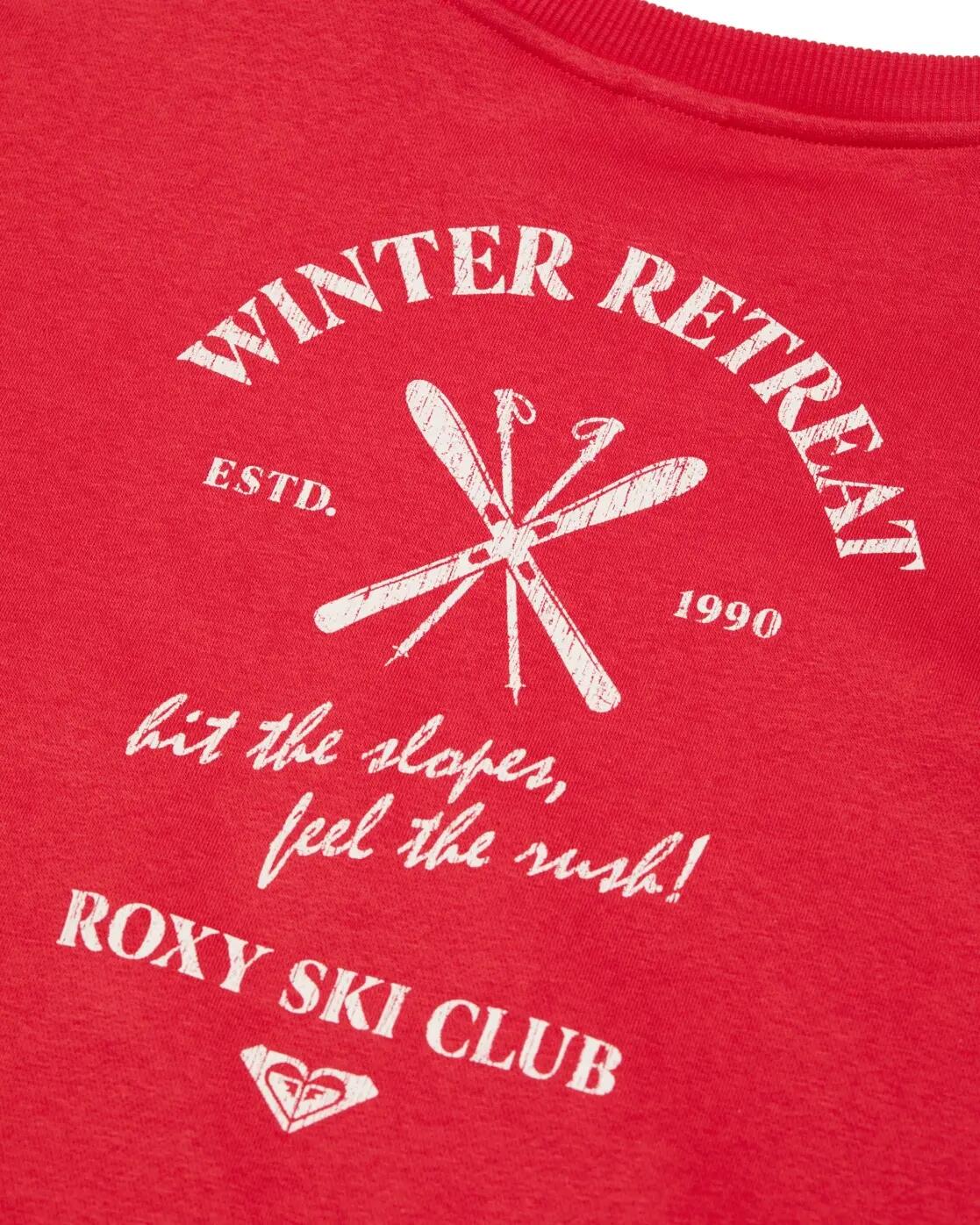 Relaxed Fit Sweatshirt MORNING HIKE BRUSHED Rot Meisjes 4-16 4/4