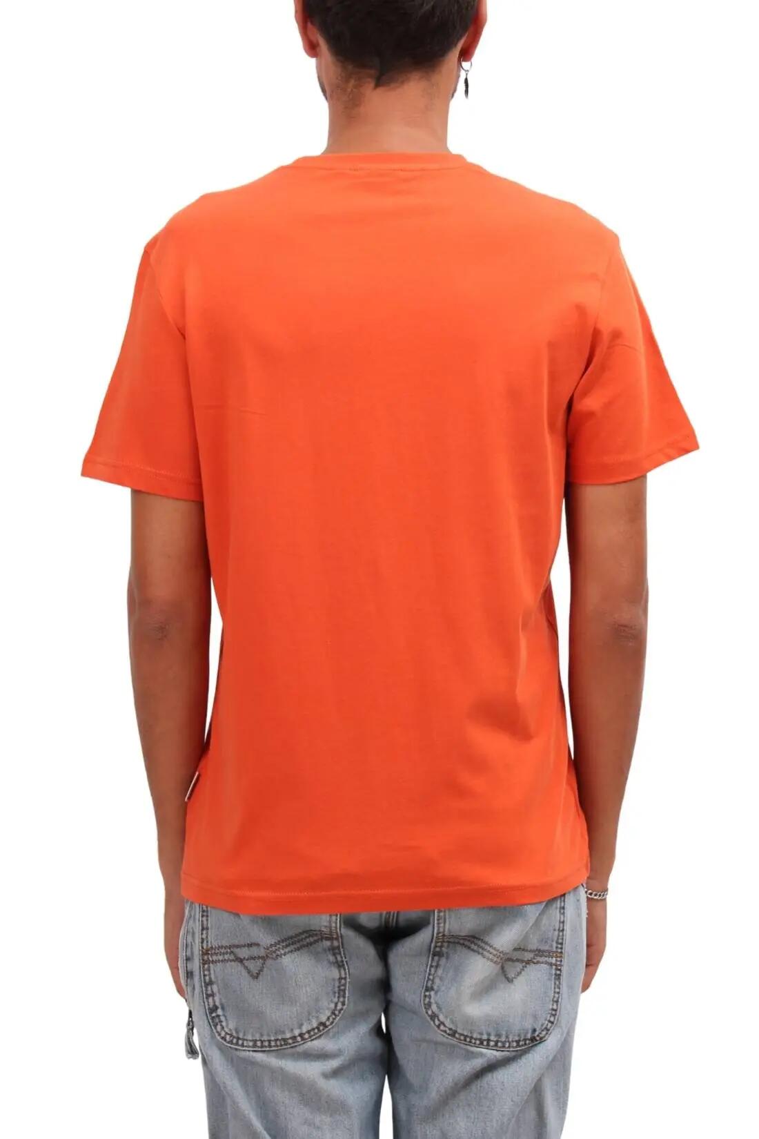 T-shirt - Sportswear - Homme - Regular fit, coton 100% - Suri - Orange 3/4