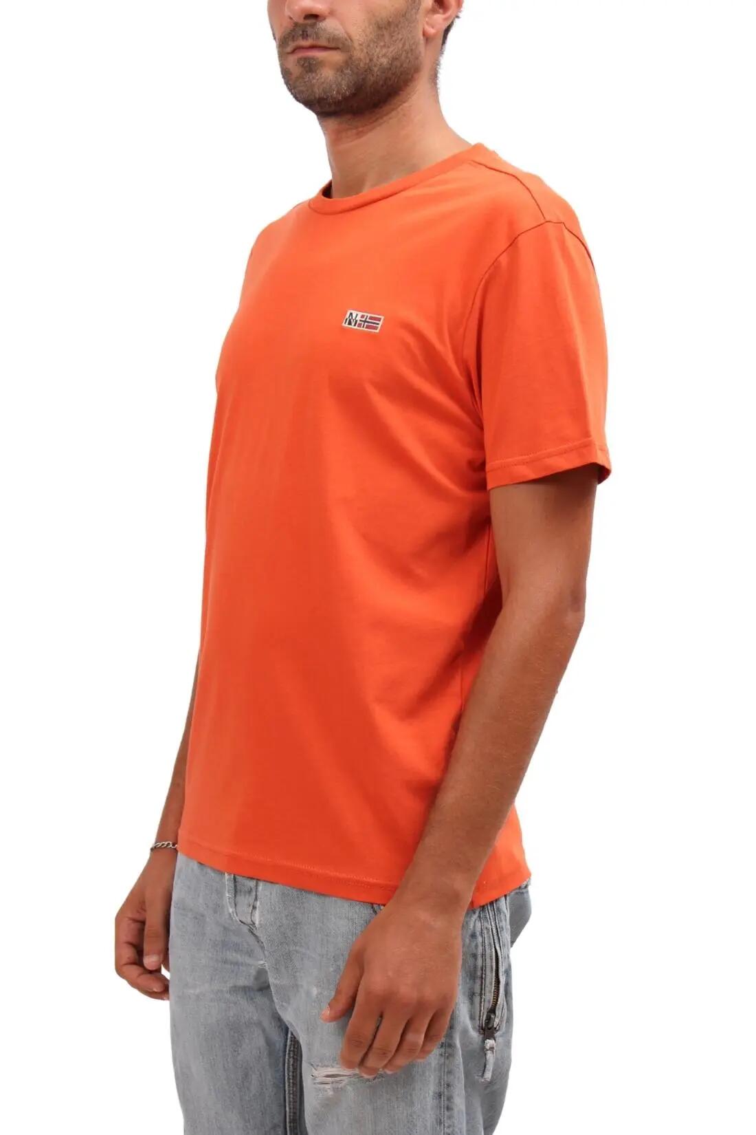 T-shirt - Sportswear - Homme - Regular fit, coton 100% - Suri - Orange 2/4