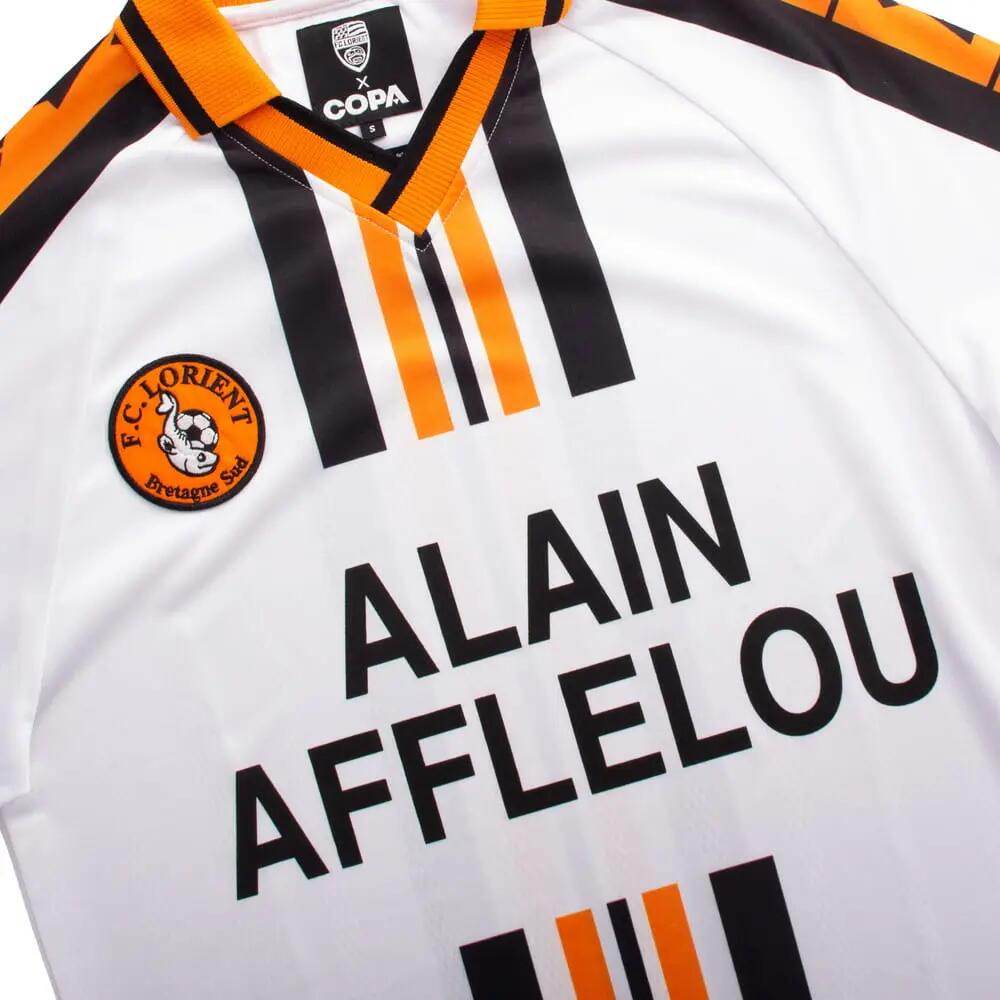 FC Lorient 2001 - 02 Away - Retro Voetbalshirt - Wit – COPA Football 4/7