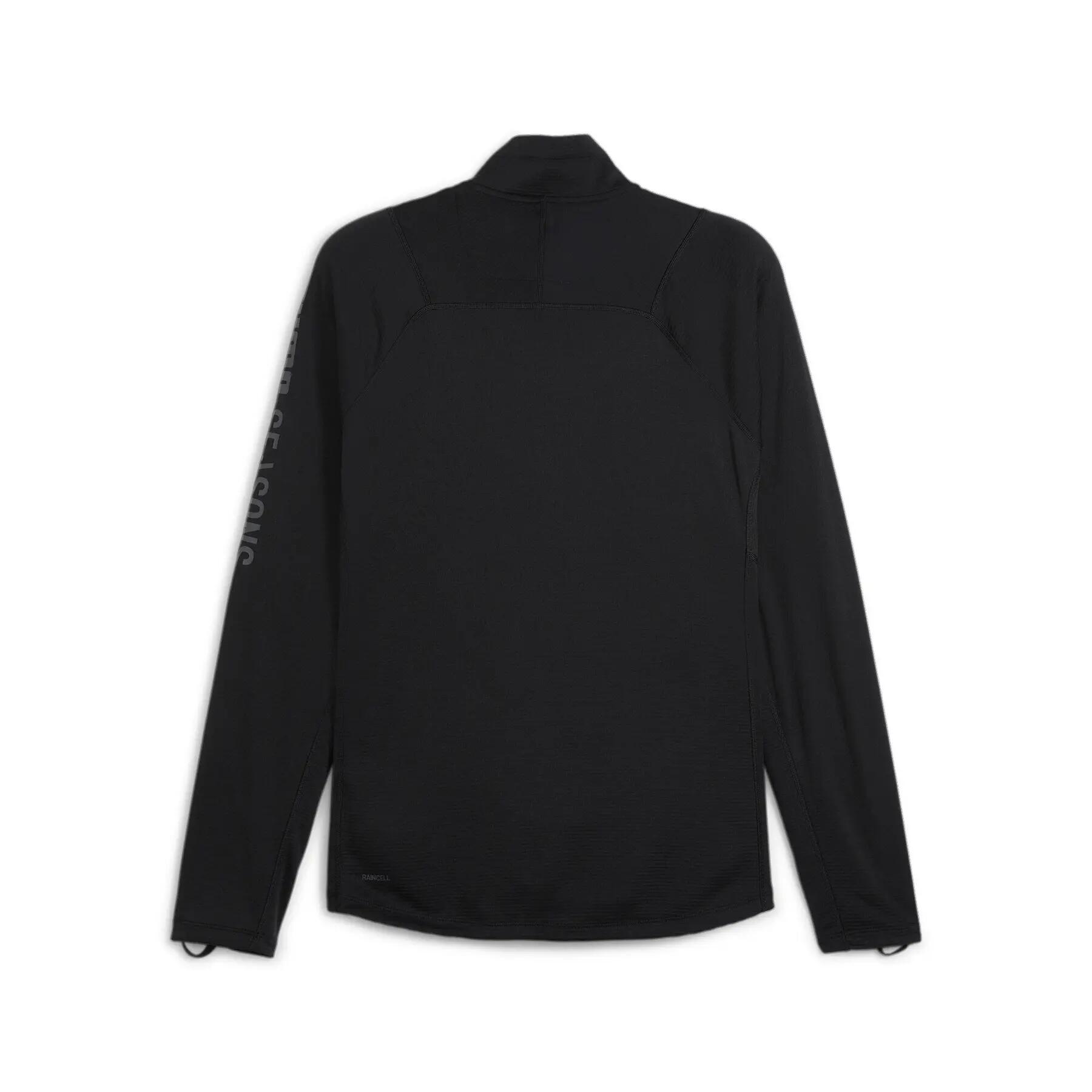 Heren longsleeve Puma SEASONS LS 1/4 ZIP zwart 52489101 r XL 2/6