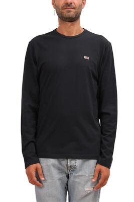 T-shirt - casual - men - suri - lange mouwen, regular fit - wit