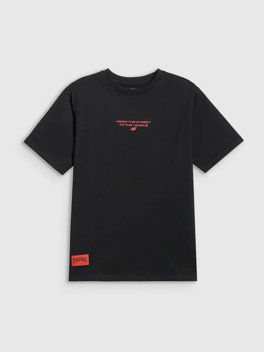 T-shirt bawełniany chłopięcy 4F 4FJRSS26TTSHM3835 6/7