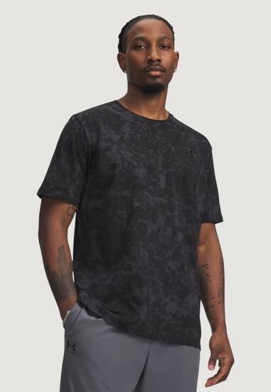 t-shirt crop top UA M ICON SS NOVELTY HOMME noir